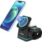 Бездротовий зарядний пристрій ENERGIZER 3-in-1 Magnetic Wireless Charging Dock for Phone, Earbuds & Watch