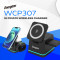 Бездротовий зарядний пристрій ENERGIZER 3-in-1 Magnetic Wireless Charging Dock for Phone, Earbuds & Watch
