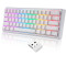 Клавиатура беспроводная MOTOSPEED SK66 Gateron Blue Switch White (MTSK66WMB)