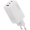 Зарядний пристрій DIGITUS GaN Charger, 2x USB-C, 1x USB-A, 67W White (DA-10303)
