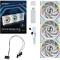 Комплект вентиляторів LIAN LI Uni Fan SL Wireless LCD 120 Reverse Blade White 3-Pack (G99.12RSLLCD1W3W.00)