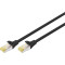 Патч-корд DIGITUS SSTP Cat.6a CU 1м Black (DK-1644-A-010/BL)