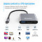 Порт-репликатор COLORWAY 3-in-1 USB-C to 1xHDMI, 1xUSB3.0, PD100W (CW-HUB08)