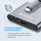 Порт-репликатор COLORWAY 3-in-1 USB-C to 1xHDMI, 1xUSB3.0, PD100W (CW-HUB08)
