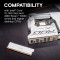 Модуль пам'яті CRUCIAL DDR5 Pro Overclocking DDR5 6000MHz 16GB White (CP16G60C36U5W)