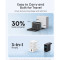 Зарядное устройство ANKER GaN Charger 100W 1xUSB-A, 2xUSB-C PD with Display and Cable Dark Gray w/Type-C cable (B121BGZ1)