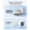 Зарядний пристрій ANKER GaN Charger 100W 1xUSB-A, 2xUSB-C PD with Display and Cable Silver w/Type-C cable (B121BG41)