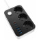 Мережевий фільтр COLORWAY CW-CHE36PDB Black, 3 розетки, 3xUSB-C, 3xUSB, 2м