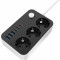 Мережевий фільтр COLORWAY CW-CHE36PDB Black, 3 розетки, 3xUSB-C, 3xUSB, 2м