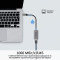 Мережевий адаптер PROMATE GigaLink-C High Speed USB-C to Gigabit Ethernet Adapter Gray