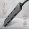USB-хаб із вимикачами AXAGON 4-Port SuperSpeed USB-A Switch Charging Hub