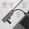 USB-хаб із вимикачами AXAGON 4-Port SuperSpeed USB-A Switch Charging Hub