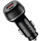 Автомобільний зарядний пристрій COLORWAY 1xUSB-C, 1xUSB-A, PD3.0, QC3.0, 63W Black (CW-CHA067PD-BK)