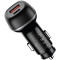 Автомобільний зарядний пристрій COLORWAY 1xUSB-C, 1xUSB-A, PD3.0, QC3.0, 83W Black (CW-CHA068PD-BK)
