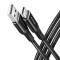 Кабель AXAGON USB-C to USB-A 2.0 1.5м Black