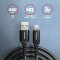 Кабель AXAGON USB-C to USB-A 2.0 1.5м Black