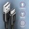 Кабель AXAGON USB-C to USB-A 2.0 1.5м Black