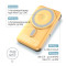 Повербанк з бездротовою зарядкою COLORWAY Power Bank MagSafe and Watch Wireless 22.5W 10000mAh Amber (CW-PB100LPA2Y-WPDD)