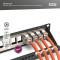 Патч-панель DIGITUS Modular patch panel, 24-port equipped 1U 19" 24-port STP Cat.6a (DN-91411-24)