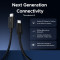 Кабель UGREEN L703 Type-c to Type-C Thunderbolt 5 PD3.1 240W 1м Black (45996)