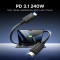 Кабель UGREEN L703 Type-c to Type-C Thunderbolt 5 PD3.1 240W 1м Black (45996)
