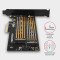 Адаптер AXAGON PCEM2-D PCIe NVMe+SATA M.2