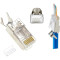 Коннектор сквозной CABLEXPERT RJ-45 FTP Cat.7 10шт/уп Silver (LC-PTF7-01/10)