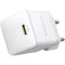 Зарядний пристрій BASEUS Palm Fast Charger 1C 20W EU Moon White w/Type-C to Lightning cable (E0116400)