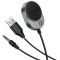 Bluetooth аудіо адаптер HOCO E150 Liantu Path Car AUX BT Receiver with Cable Gray