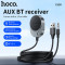 Bluetooth аудіо адаптер HOCO E150 Liantu Path Car AUX BT Receiver with Cable Gray