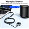 Bluetooth аудіо адаптер HOCO E150 Liantu Path Car AUX BT Receiver with Cable Gray