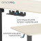 Компьютерный стол с электрорегулировкой высоты OFFICEPRO ODE1470LWB Light Wood/Black