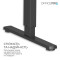 Компьютерный стол с электрорегулировкой высоты OFFICEPRO ODE1470LWB Light Wood/Black