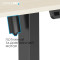 Компьютерный стол с электрорегулировкой высоты OFFICEPRO ODE1470LWB Light Wood/Black