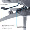 Кресло офисное OFFICEPRO Skyline OC750-G-DG-DG Gray/Dark Gray