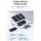 Повербанк BASEUS EnerFill FC41 Digital Display Power Bank with Dual Built-in USB-C Cables 145W 25000mAh Cosmic Black (E0028H01)