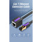Патч-корд подовжувач VENTION F/UTP Cat.7 CU 1м Black (ICBBF)