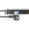 Розподільник живлення DIGITUS 19", 1U, 7xSchuko, 16А, з вимикачем, 1.8м (DN-95439)