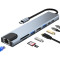 Порт-реплікатор DYNAMODE 8-in-1 USB-C to 1xHDMI, 2xUSB3.0, 1xUSB-C2.0, SD/TF, LAN, PD100W