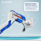 Настольное крепление для монитора GAMEPRO MAG701WBL 24"-57" White/Blue
