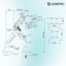 Настольное крепление для монитора GAMEPRO MAG701WBL 24"-57" White/Blue
