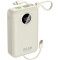 Повербанк DUDAO K14+ 1xUSB-C, 1xUSB-A w/2 cables 22.5W 20000mAh White (6977196680023)
