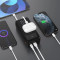 Повербанк DUDAO K15Max 1xUSB-C, 1xUSB-A w/2 cables 22.5W 30000mAh Black (6977196682478)