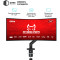 Настільне кріплення для монітора QUBE 4012GB.USB 17"-40" Black