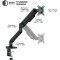 Настільне кріплення для монітора QUBE 4012GB.USB 17"-40" Black