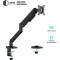 Настільне кріплення для монітора QUBE 4012GB.USB 17"-40" Black