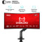 Настільне кріплення для монітора QUBE 5727GB.USB 24"-57" Black