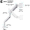 Настільне кріплення для монітора QUBE 5727GW.USB 24"-57" White