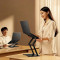 Підставка для ноутбука RTAKO RS-CP75D 3-Level Rotating Carbon Steel Laptop Stand Black