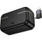 Беспроводной петличный микрофон HOCO L22 Bright Dual-mic Lightning/Type-C Black